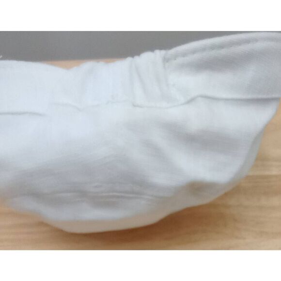 Minicci White cabbie hat, elastic back - Picture 4 of 7